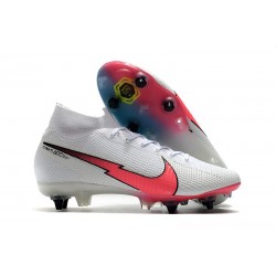 New Nike Mercurial Superfly VII Elite SG-Pro AC White Red Blue