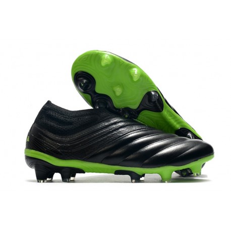 adidas Copa 20+ FG Leather FG Dark Motion - Core Black Signal Green