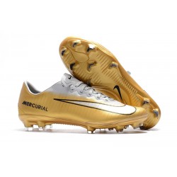 Nike Mercurial Vapor 11 FG Men's Soccer Boots - Gold White