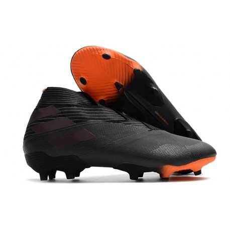 New adidas Nemeziz 19+ FG Shoes - Core Black Signal Orange