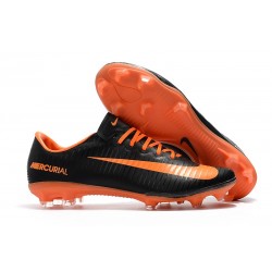 Nike Mercurial Vapor 11 FG Men's Soccer Boots - Black Orange