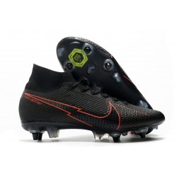 New Nike Mercurial Superfly VII Elite SG-Pro AC Black Red