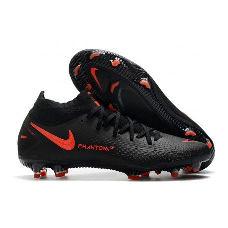 Nike Phantom Generative Texture GT DF Boot Black ChiliRed SmokeGrey