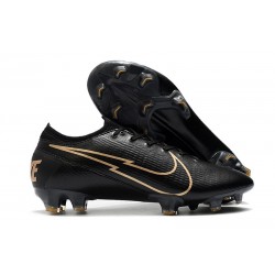 Nike 2020 Mercurial Vapor 13 Elite FG Leather Black Gold