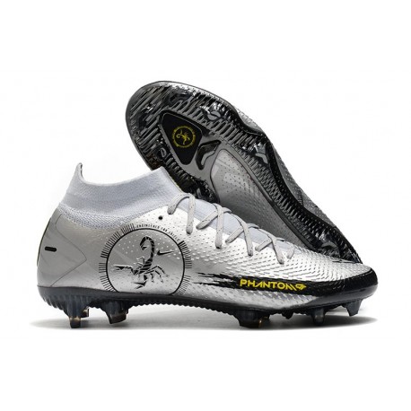 Nike Phantom Scorpion Elite DF FG Pure Platinum Metallic Silver Black