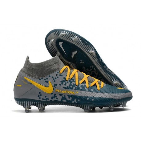 Nike Phantom GT Elite DF FG Firm Ground Navy Grey Yellow