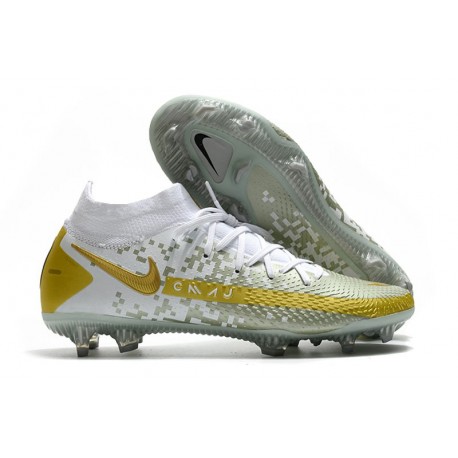 Nike Phantom Generative Texture GT DF Boot White Gray Gold