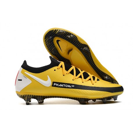 New Nike Phantom GT Elite FG Boots Yellow Black White