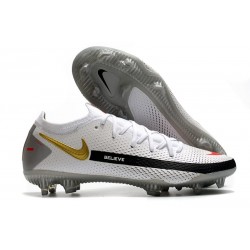 Nike Phantom GT Elite FG Firm-Ground Cleat White Black Red