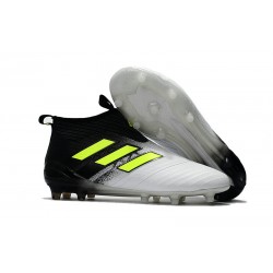 adidas ACE 17+ Purecontrol FG Soccer Cleats - Black White Yellow