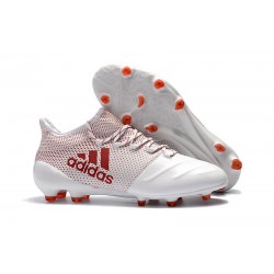 adidas ACE 17.1 Leather FG Soccer Boots White Red