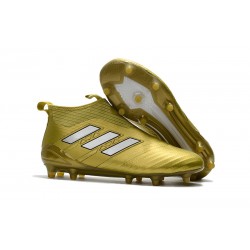 adidas ACE 17+ Purecontrol FG Soccer Cleats - Gold White