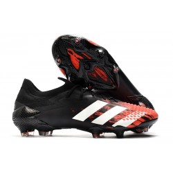 adidas Predator Mutator 20.1 Low Firm Ground Core Black White Active Red