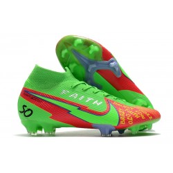 Nike Mercurial Superfly VII Elite DF FG Green Red