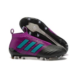 adidas ACE 17+ Purecontrol FG Soccer Cleats - Purple Black Blue