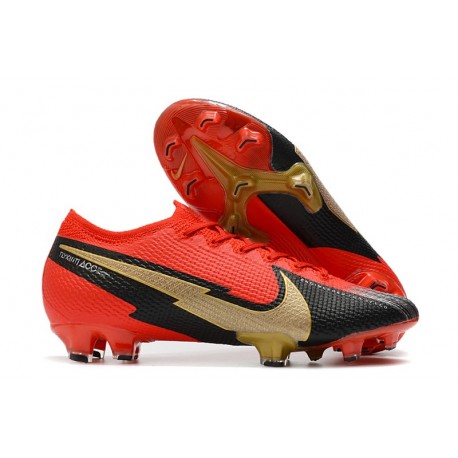 Nike 2021 Mercurial Vapor 13 Elite FG Crimson Black Gold