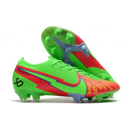 Nike 2021 Mercurial Vapor 13 Elite FG Green Red