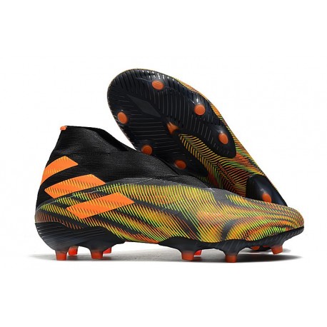 New adidas Nemeziz 19+ FG Shoes - Green Black Orange