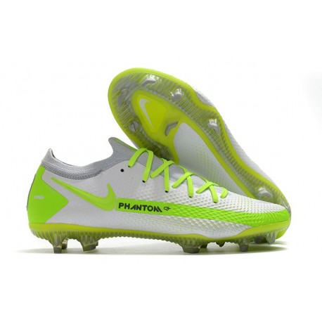 Nike Phantom GT Elite FG Firm-Ground Cleat White Green