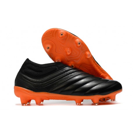 adidas Copa 20+ FG Leather Boots Black Orange
