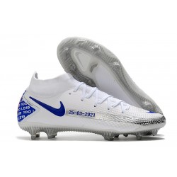 Nike Phantom GT Elite DF FG Firm Ground White Blue