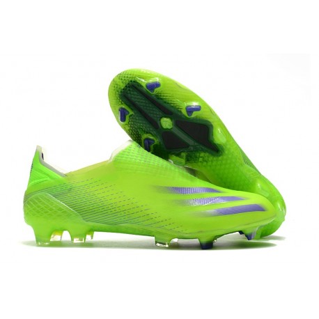 adidas X Ghosted FG Boots Signal Green Energy Ink Semi Solar Slime