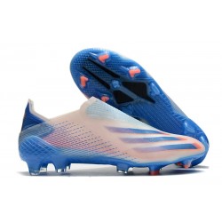 adidas X Ghosted + FG Boots White Blue Red