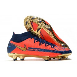 Nike Phantom GT Elite DF FG Firm Ground Orange Blue Golden