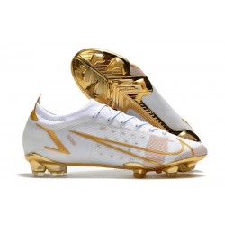 Nike 2021 Mercurial Vapor XIV Elite FG White Golden