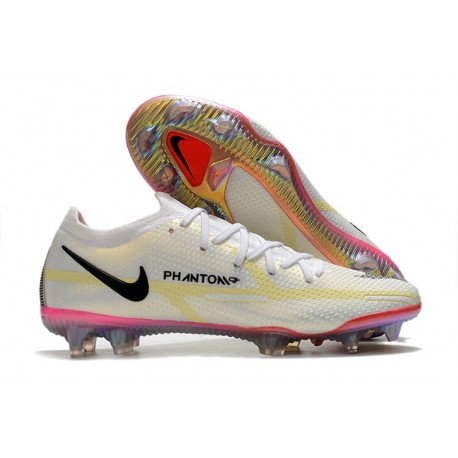 Nike Phantom GT II Elite FG Boot White Black Bright Crimson Pink Blast