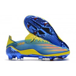 adidas Men's X Ghosted.1 FG X-Men Cyclops - Blue /Vivid Red/ Bright Yellow LIMITED EDITION