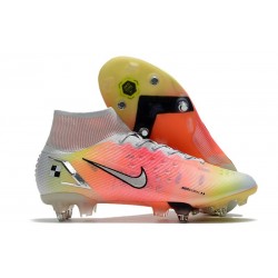 Nike Mercurial Superfly 8 Elite SG-Pro AC White Black Bright Crimson Pink Blast