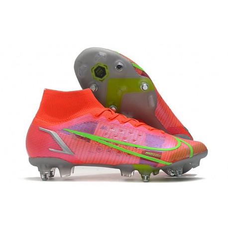 Nike Mercurial Superfly 8 Elite SG-Pro AC Spectrum - Bright Crimson/Metallic Silver