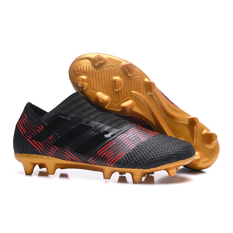 black and gold messi boots