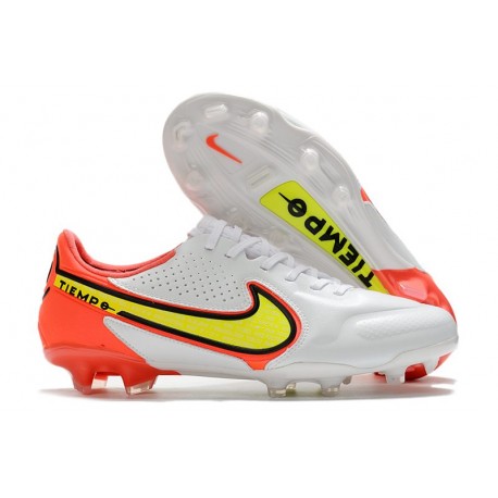 Nike Tiempo Legend 9 Elite FG Boots Motivation - White Volt Bright Crimson