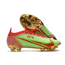 News Nike Mercurial Vapor 14 Elite FG Green Gold Red